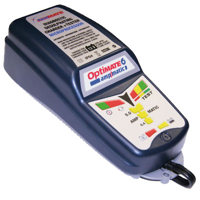 OptiMate 6 Ampmatic Diagnostic Desulphating Battery Charger & Te