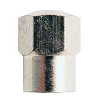 Chrome Plated Brass Hex Head Valve Cap 50/Pk