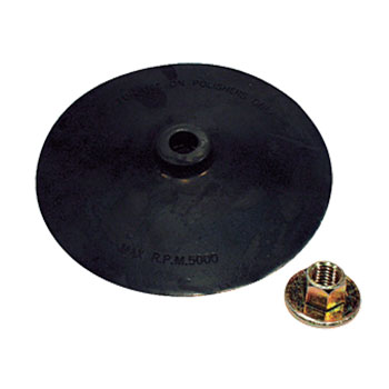 7" Rubber Backing Plate w/ Flange Nut