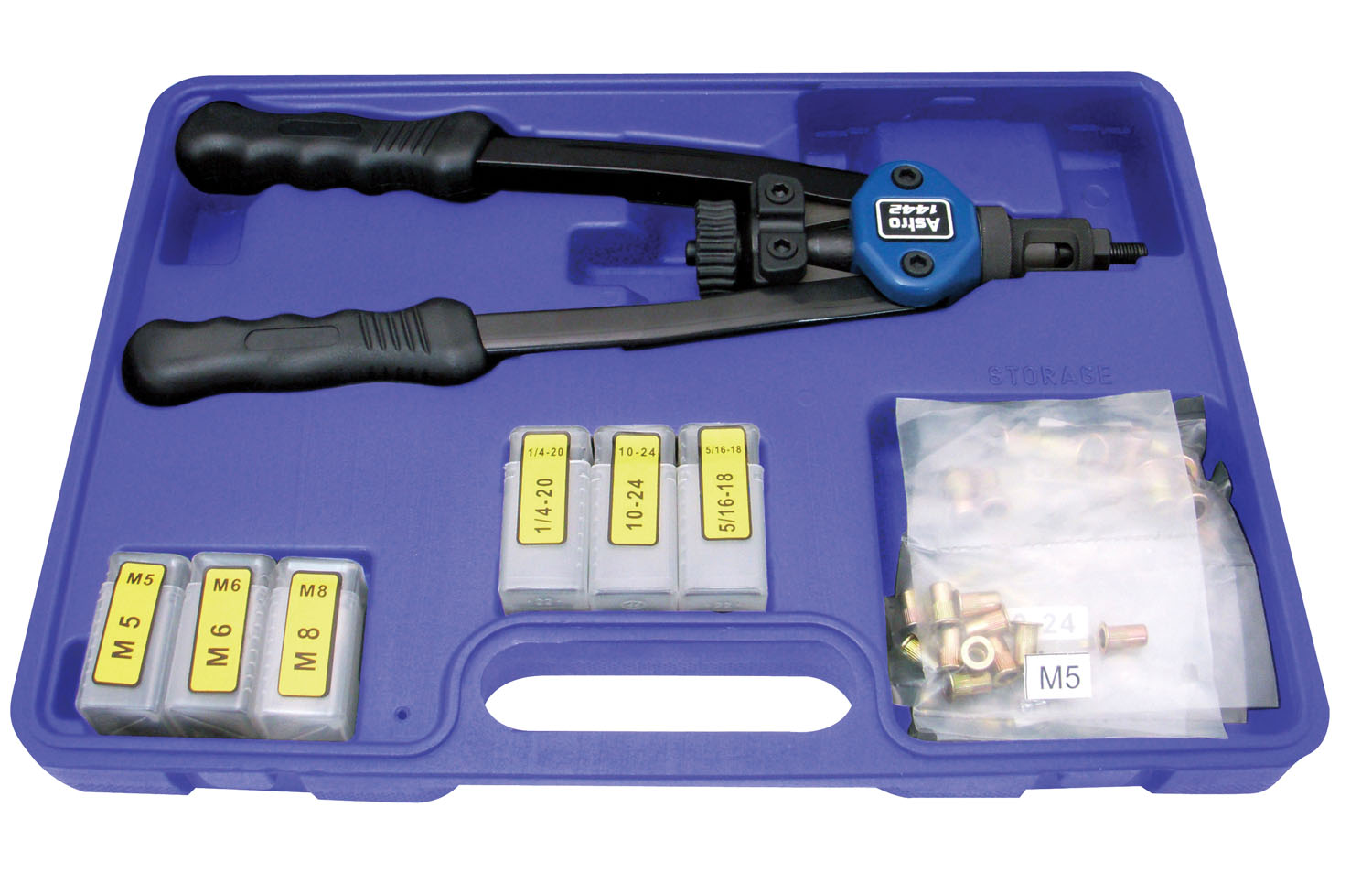 Astro Pneumatic 1442 13" Hand Riveter Kit for Nuts & Threads
