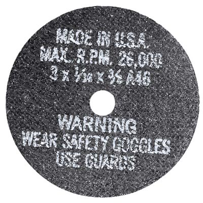 3" X 1/16" x 3/8" Cut-Off Wheels (100 Count)