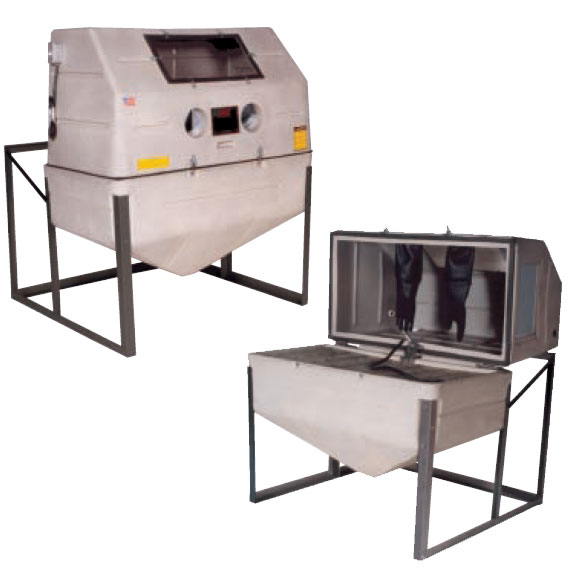 c. Clam Shell Design Cabinet Blaster 48 x 28 In Top Door