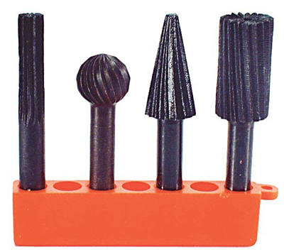 4 Piece Rotary File Set
