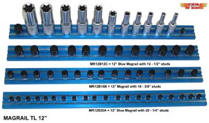 3/8 Inch Drive Magrail TL Blue 16 In Long w/ 20 Studs