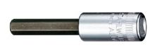 44-6 1/4"Drive Long InHex Socket 6mm