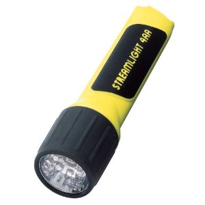 4AA Propolymer LED Flashlight with White LEDs (Yellow)