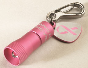 Nano Light Miniature Keychain LED Flashlight (Pink)