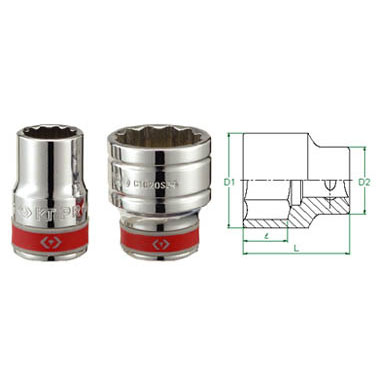 3/4" Drive 1-7/8" SAE Socket 12 Point