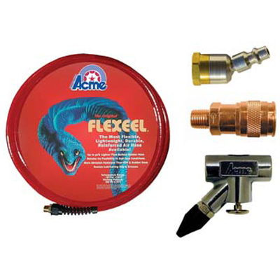 Body Shop Kit Hose & Air Blow Gun Kit with 50' Flexeel Hose