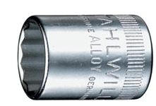 40D-9 1/4" Drive 12Pt Socket 9mm