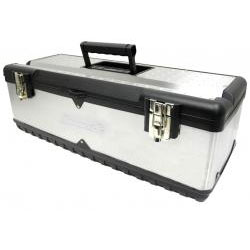 26" Stainless Steel Toolbox with Tray
