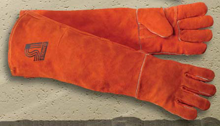 Y Series Leather Welding Gloves (23" long Brown) -...