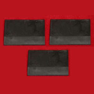 Beveled Edge Rubber Spreaders 3 x 2 Inch 3 Pack