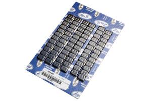 Wheel Weights, Steel, Black, 18 Oz, Six 3 Oz Bars