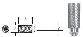 Carbide Cylinder Shape Bur (SA-9) Single Cut 1"