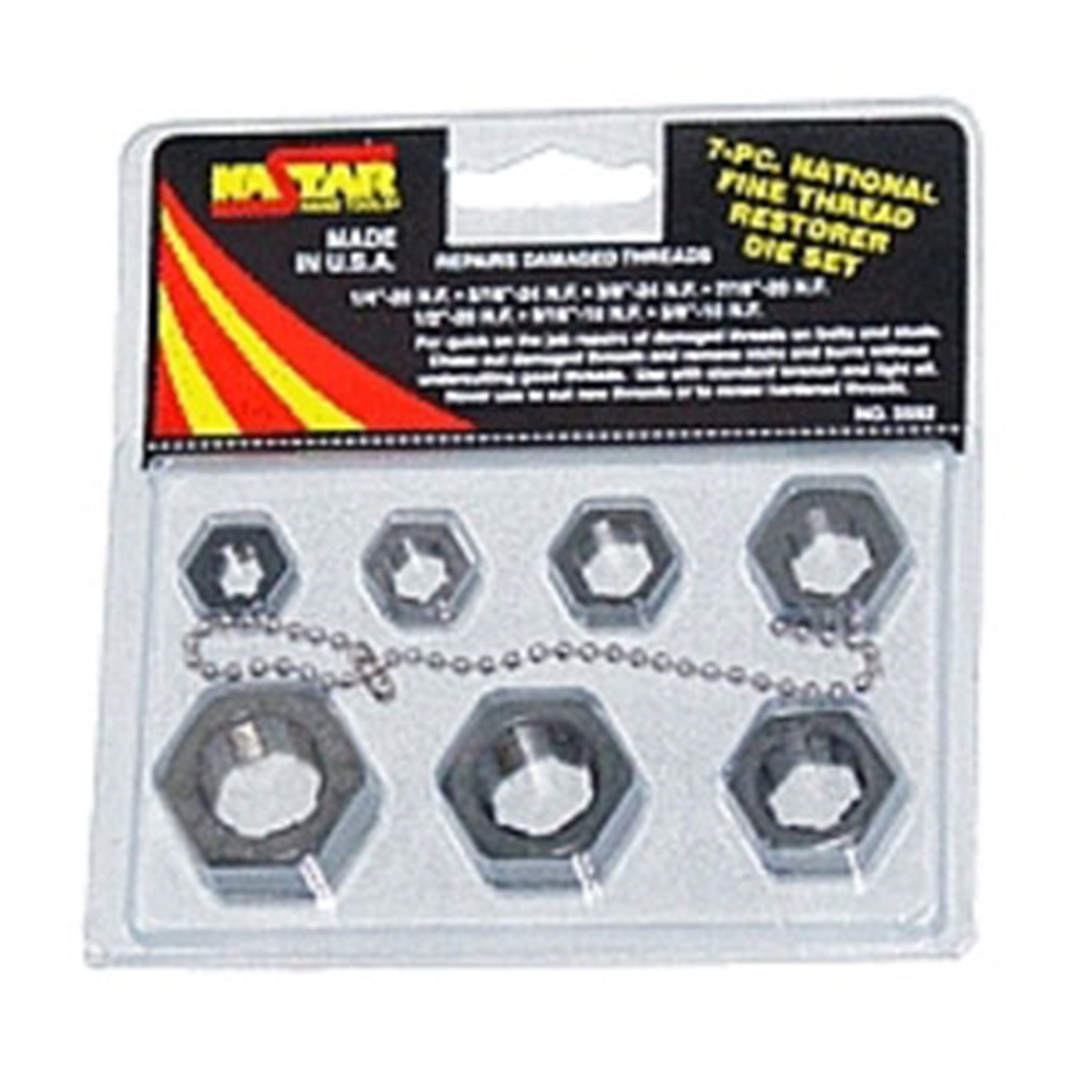 SAE Fine Thread Restorer Die Set - 7-Piece Kastar Tools