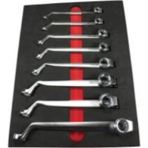 c. 8 Piece SAE 75 Degree Offset Double Box Wrench Set