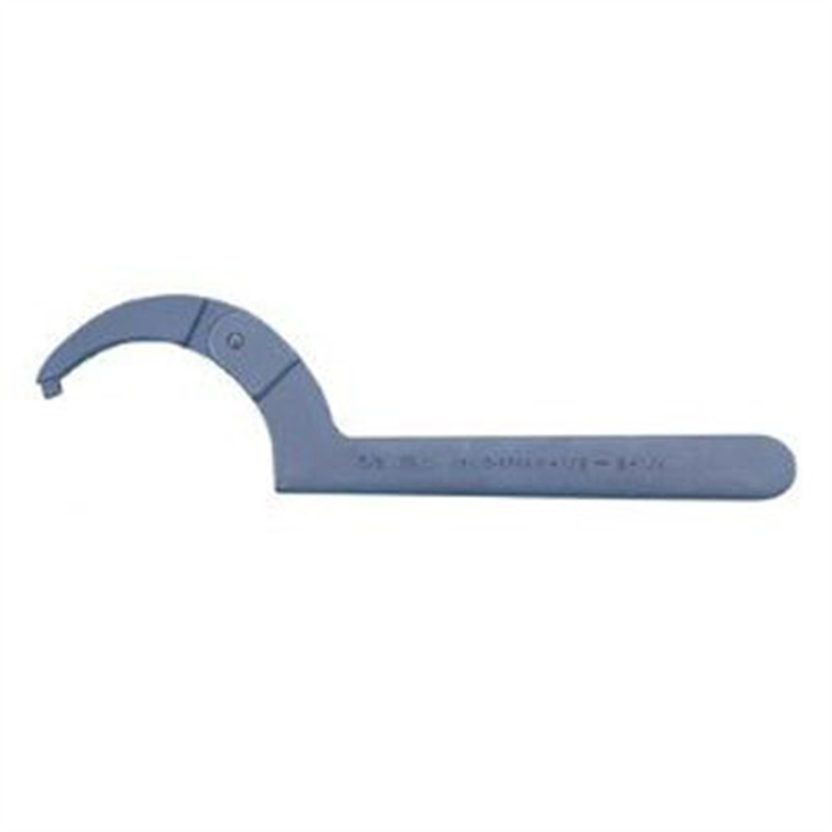 Industrial Black Adjustable Pin Spanner Wrench - 4-1/2" to 6-1/4