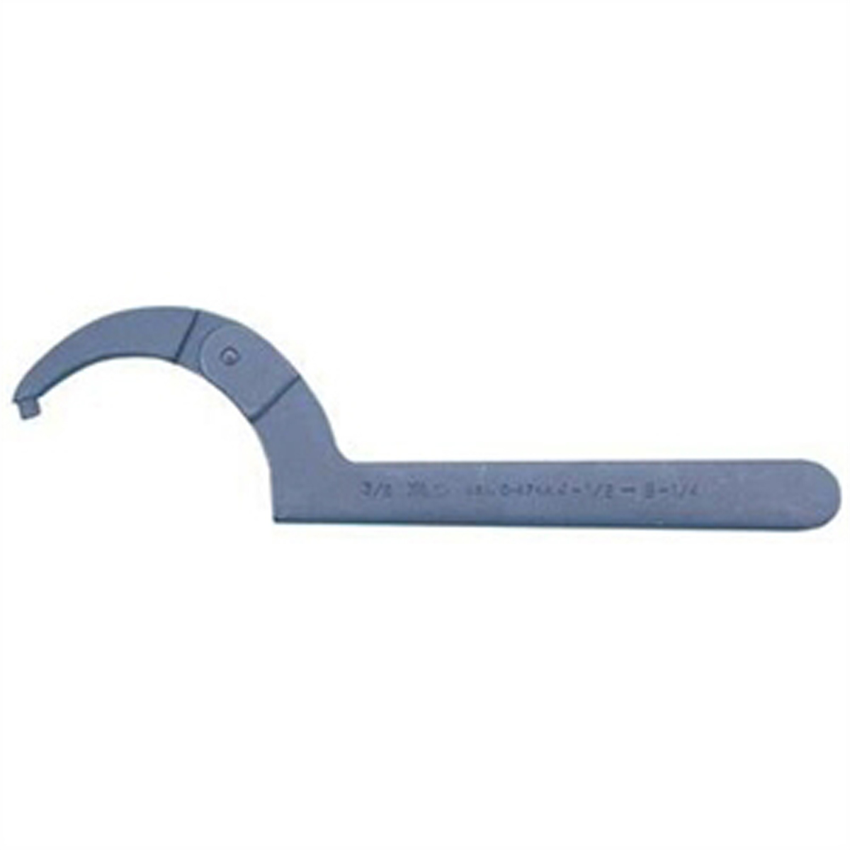 Industrial Black Adjustable Pin Spanner Wrench - 3/4" to 2" Capa