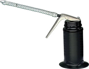 Epoxy Finish Pistol Oiler 6 Oz Capacity with Base Holder and 6"