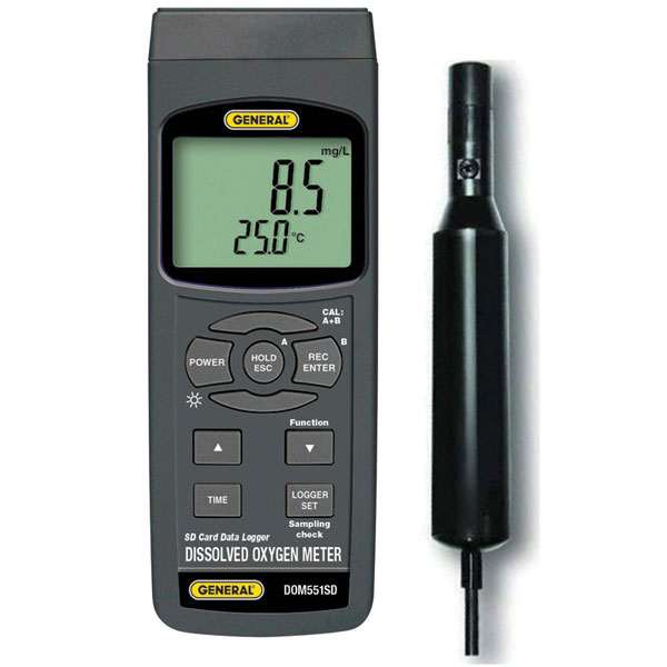 Dissoved Oxygen Meter w Excel Formatted Data Logging SD card