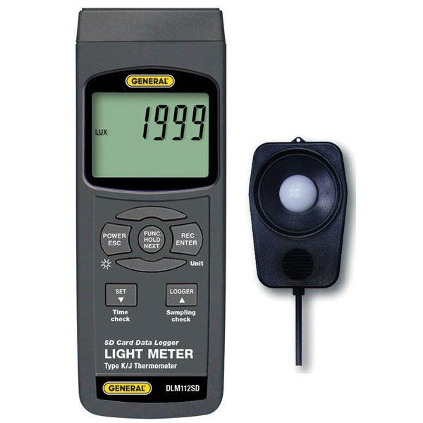 Light Meter w Excel Formatted Data Logging SD Card