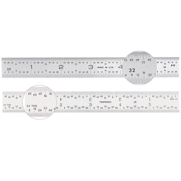 General Tools 300/1 6-Inch Flex Precision Stainless Steel Ruler