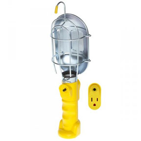 Professional Series Metal Shield Incandescent Utility Light w/ 1