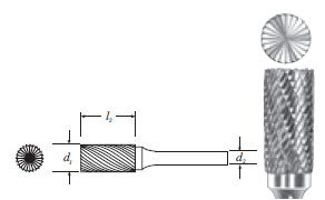 Carbide Ball Shape Bur (SD-11) Double Cut 1/8"