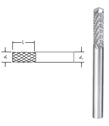 Carbide Fiberglass Router (FGR-2) Drill End 1/8"