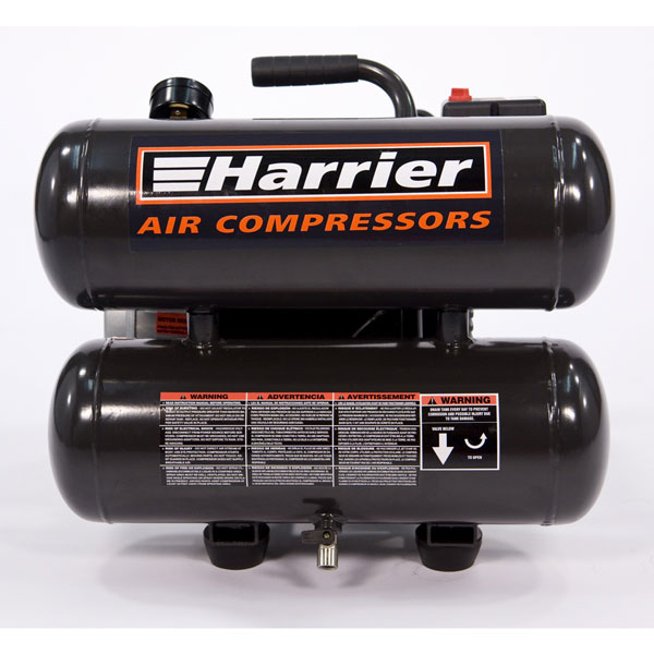 Hand Carry Twin Stack Portable Air Compressor 2 HP 4 Gal