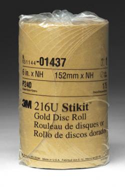 Stikit Gold Disc Roll, 6 Inch, P240A Grade 175/Roll