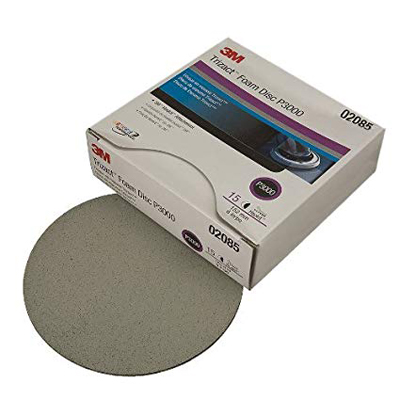 Trizact Hookit Foam Discs, 6 Inch, P3000 Grade 15/Box