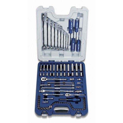 1/4 & 3/8 In Drive Master Socket, Wrench and Screwdriver Set 6 &