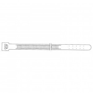 Heavy Duty Cable Tie Natural, 15 Inches, 100/Bag