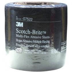 Scotch-Brite Multi-Flex Abrasive Sheet Roll, Ultra Fine Grade,