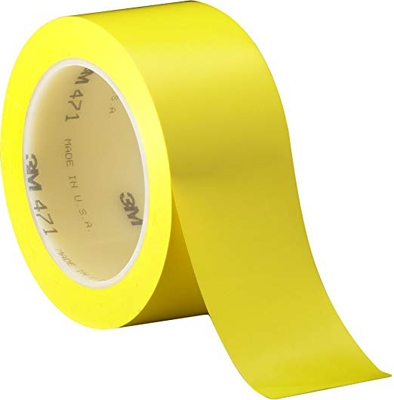 Vinyl Tape 471 Yellow, 2 Inch Width