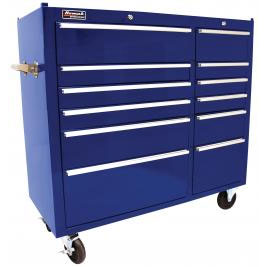 c. 41 Inch Professional Series 12 Drawer Rolling Cabinet Bl