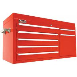 c. 41 Inch Professional Series 7 Drawer Top Chest Red Free