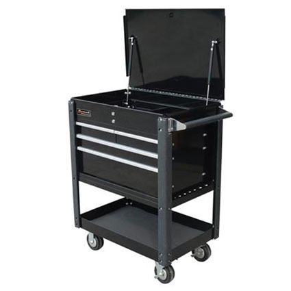 35 Inch Professional Series Service Cart 4 Drawer Black