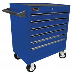 27 Inch 6 Drawer Professional Roller Cabinet Blue