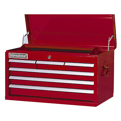 Classic Series 6 Drawer Mechanics Tool Chest (Red)
