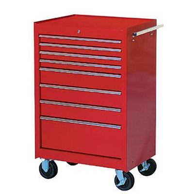 Professional Series 27" 8 Drawer Roller Tool Cabinet (Red)