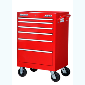 Super Heavy Duty Series 27" 6 Drawer Tool Cabinet (Red)