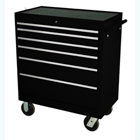 Super Heavy Duty 35" 6 Drawer Tool Cabinet (Black)