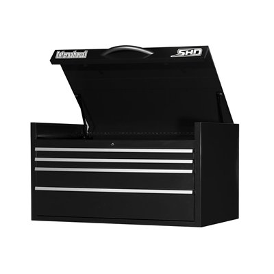 4 Drawer Heavy Duty Roller Bearing Top Chest (Black)
