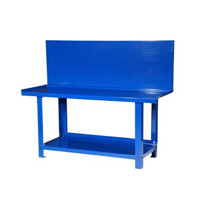 6' Metal Work Bench w/ Peg Board