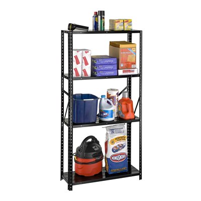 Bolted 4 Shelf Steel Shelving Unit