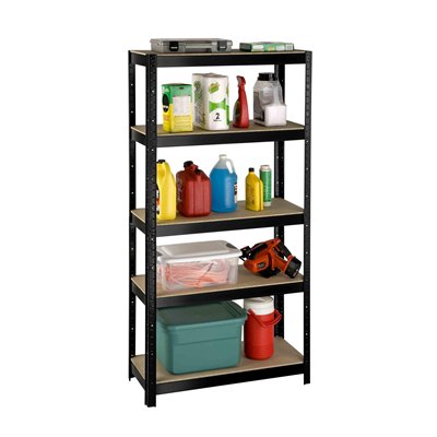 Boltless Slotted 5 Shelf Steel Shelf Unit