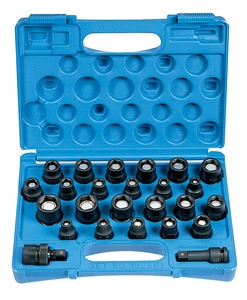 1/2'' Drive Standard Length Fractional & Metric Magnetic Set